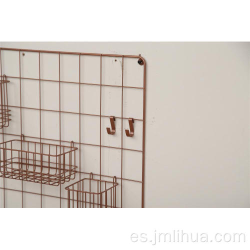 cesta de alambre colgante para pared